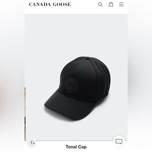 Canada Goose Black Tonal Cap